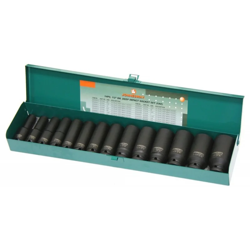 JOGO DE 14 CHAVES LONGAS IMPACTO 1/2 “ SAE JONNESWAY JOGO DE 14 CHAVES LONGAS IMPACTO 1/2 “ SAE JONNESWAY