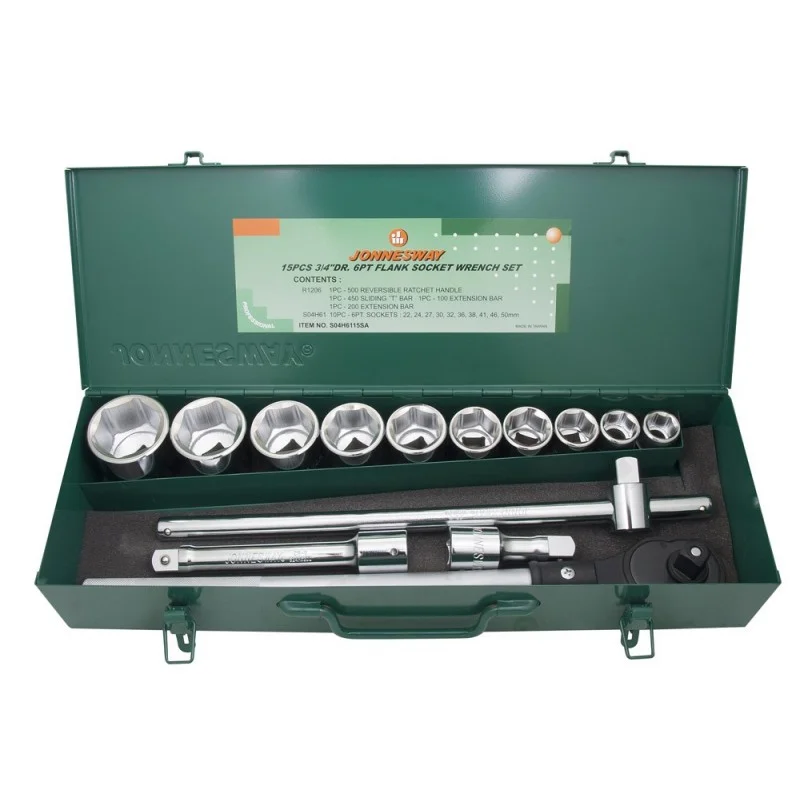 JOGO DE CHAVES DE CAIXA DE 3/4” COM 14 PEÇAS JONNESWAY