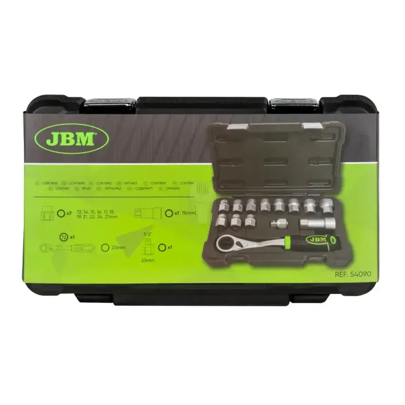 Kit de Ferramentas Go-Through JBM 14 Peças 1/2" CrV