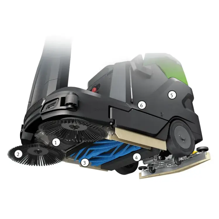 Lavadora de Condutor Sentado 6500 Cy Basic CLEANCRAFT ASSM 3500 - 4100 m² 650 mm