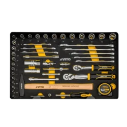 Mala Trolley com 137 Ferramentas VITO MTF137 137 Peças Portátil