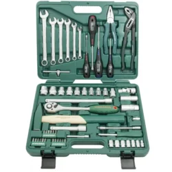 JOGO DE 60 PEÇAS DE FERRAMENTA DE 1/2” E 1/4” JONNESWAY