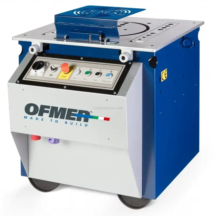 Máquina de Dobrar Varão OFMER P38 Evo Trifásica C/ Dobra Dupla