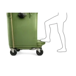 Pedal Metálico Galvanizado para Contentor 1000/1100L