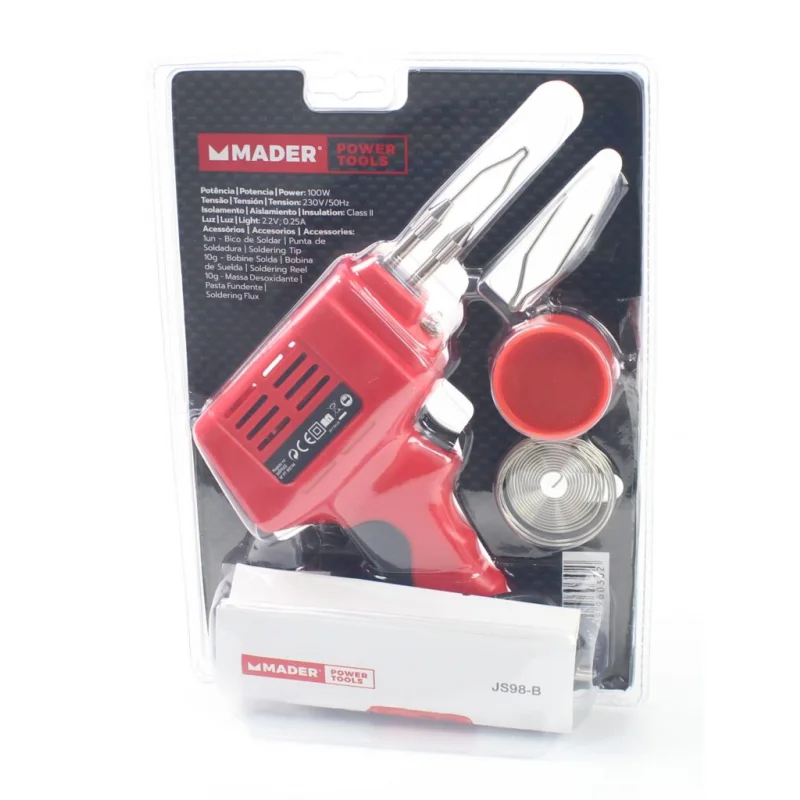 PISTOLA DE SOLDAR 100W 4UN MADER