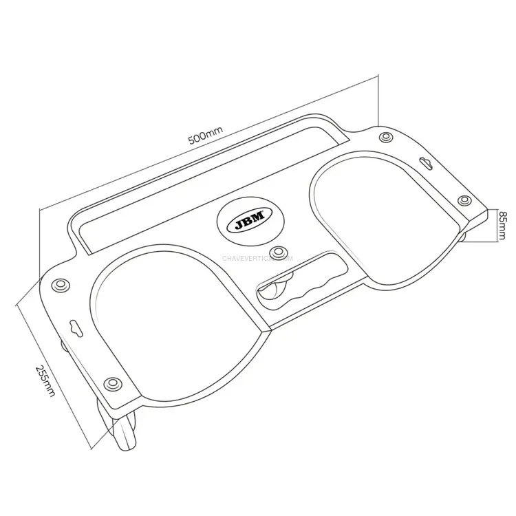 Plataforma Móvel para Joelhos JBM 100KG 500x255x85MM