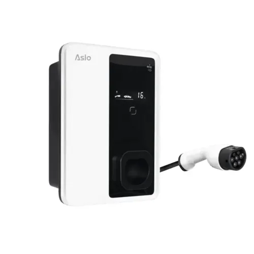 Posto de Carregamento Trifásico VE ASLO 22kW DLB Ready Cabo 5m Posto de Carregamento Trifásico VE ASLO 22kW DLB Ready Cabo 5m