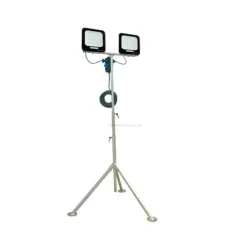 Projetor LED Duplo com Tripé Profissional AYERBE 2 x 50 W 9000 Lúmens