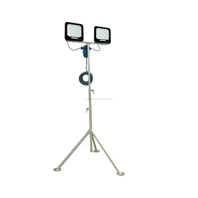 Projetor LED Duplo com Tripé Profissional AYERBE 2 x 50 W 9000 Lúmens