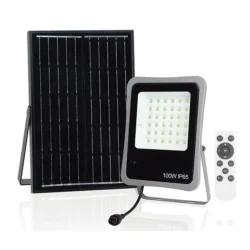 Projetor Solar LED AYERBE AY-100 W 36 LED com Comando