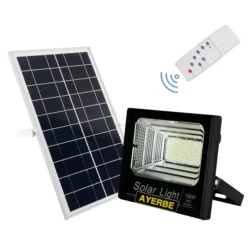 Projetor Solar LED com Sensor AYERBE AY-200SW 4800 Lúmens IP67