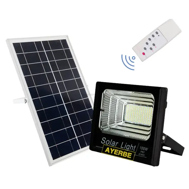 Projetor Solar LED com Sensor AYERBE AY-200SW 4800 Lúmens IP67