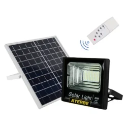 Projetor Solar LED com Sensor AYERBE AY-60SW 2400 Lúmens IP67