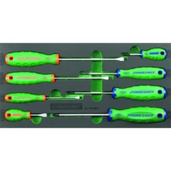 TABULEIRO COM 8 CHAVES FENDA/ PHILLIPS JONNESWAY