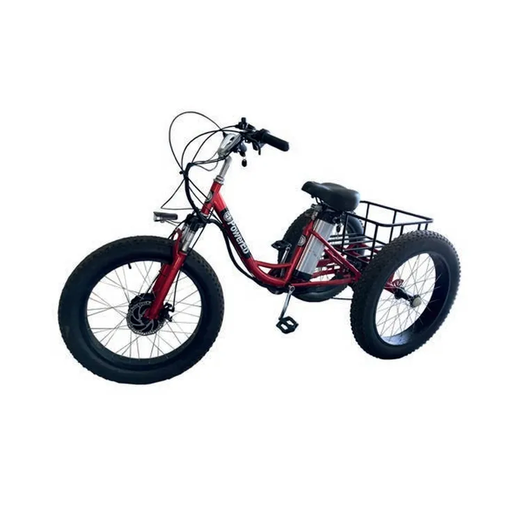 Triciclo de Transporte Industrial Elétrico Powered 500W 48V 25km/h