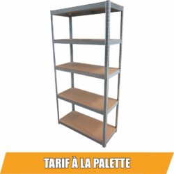 Estante Metálica STILKER 5 Prateleiras MDF 1250kg 1800x900x450mm