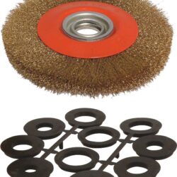 Escova Metálica 200x32mm com Anéis Multi-Furo KARZAN