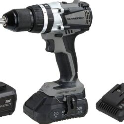 Berbequim Aparafusador de Percussão Brushless SCHNEIDER 20V 60Nm 2Ah+5Ah