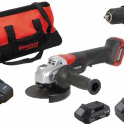 Pack DRAKKAR 20V Berbequim 40Nm + Rebarbadora 125mm + 2 Baterias