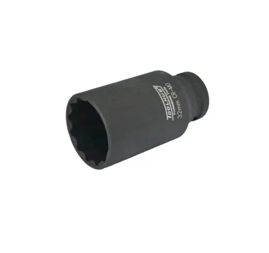 Chave de Caixa de Impacto Longa TOOLHUB 1/2″ 32MM 12 Faces