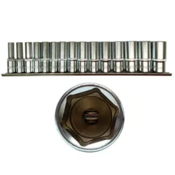 Jogo de Chaves de Caixa Longas TOOLHUB 3/8″ 15 Peças 6 Faces
