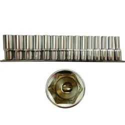 Jogo de Chaves de Caixa Longas – 1/2″ DR 6 Faces, 15 Peças TOOLHUB