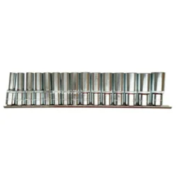 Jogo de Chaves de Caixa Longas 1/2″ DR 12 Faces – 15 Peças TOOLHUB