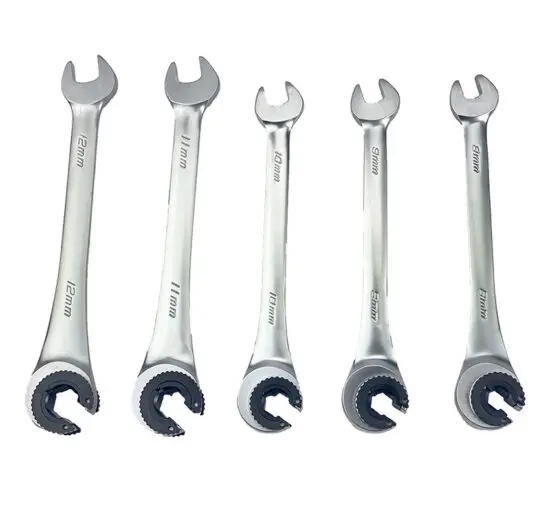 Chave de Tubos de Roquete TOOLHUB Peças 8MM 9MM 10MM 11MM 12MM