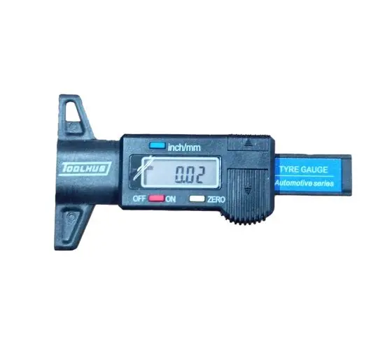 Medidor Digital de Desgaste de Pneus TOOLHUB Precisão Digital Leitura Rápida