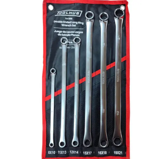 Jogo Chaves TOOLHUB Longas Planas 6 Peças