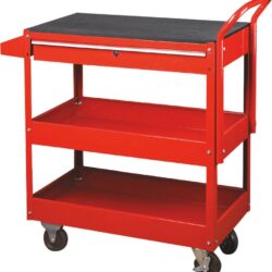 Carrinho de Oficina Metálico DRAKKAR 3 Prateleiras e 1 Tiroir 935x395x956mm