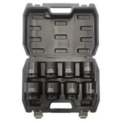 Jogo de Chaves de Caixa de Impacto Curtas TOOLHUB 3/4″DR 6 Faces 8 Peças