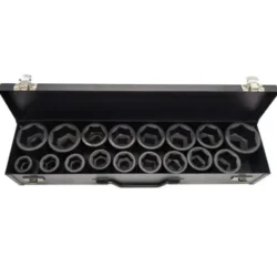 Jogo de Chaves de Caixa de Impacto TOOLHUB 3/4″ DR 6 Faces 17 Peças