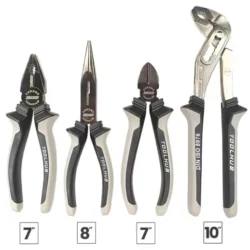 Jogo de Alicates 4 Peças TOOLHUB Aço Cr-V Ergonómicos
