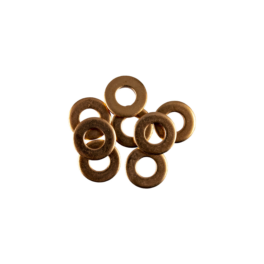 Bolsa de 50 Arandelas de Cobre para Injetores JBM 15,0 x 7,0 x 2,0mm