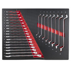 Conjunto de 4 Módulos EVA Carbono JBM para Carro de Ferramentas 172 Peças Vermelho - Image 5