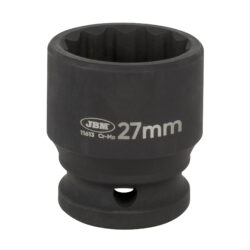Chave de Caixa de Impacto Curta JBM 1/2 Polegadas XZN 12 Faces