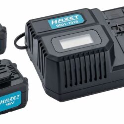 Kit 2 Baterias HAZET 18V 5Ah Li-ion + Carregador Rápido