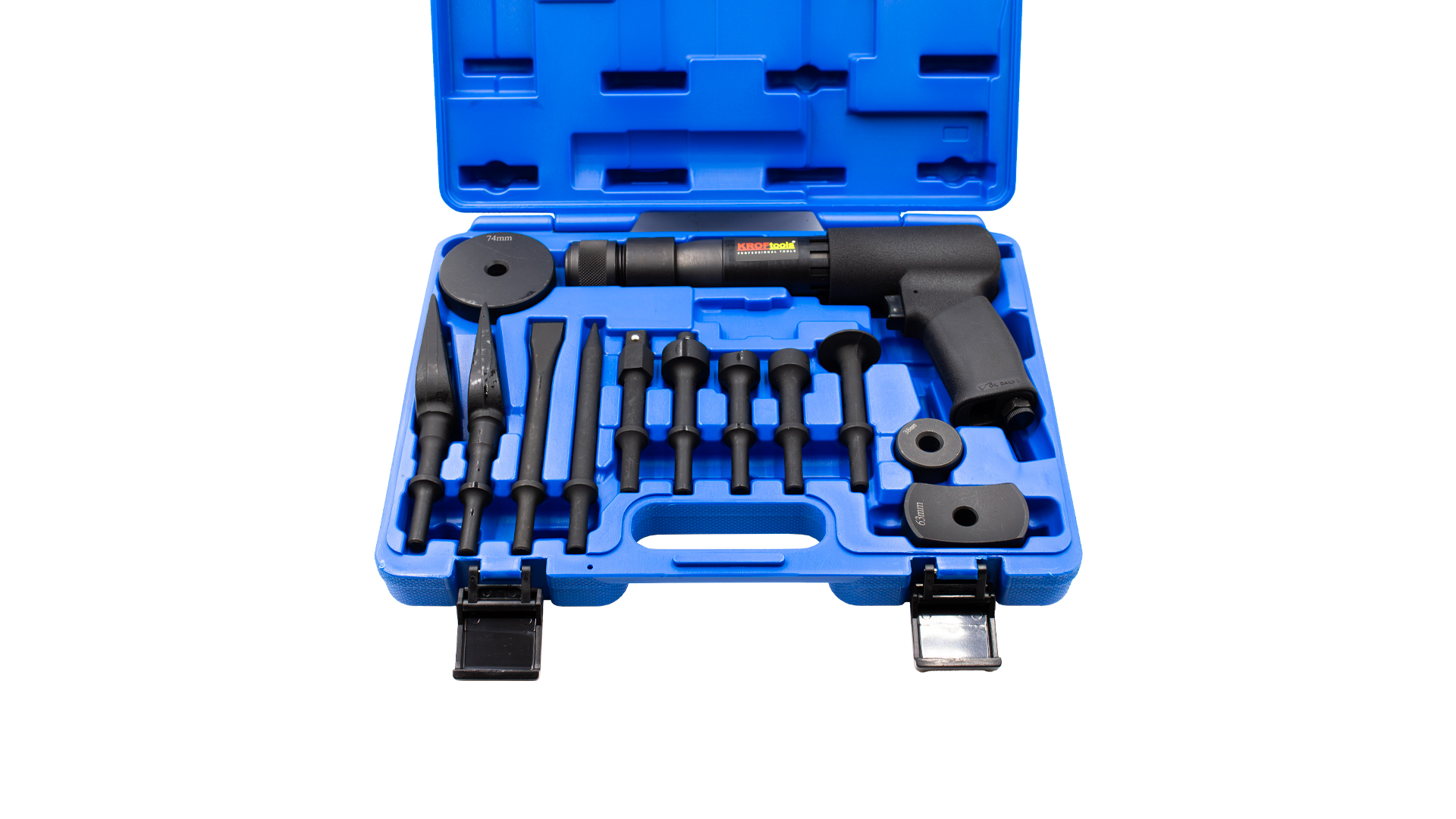 Kit Martelo Pneumático KROFTOOLS 13 Peças