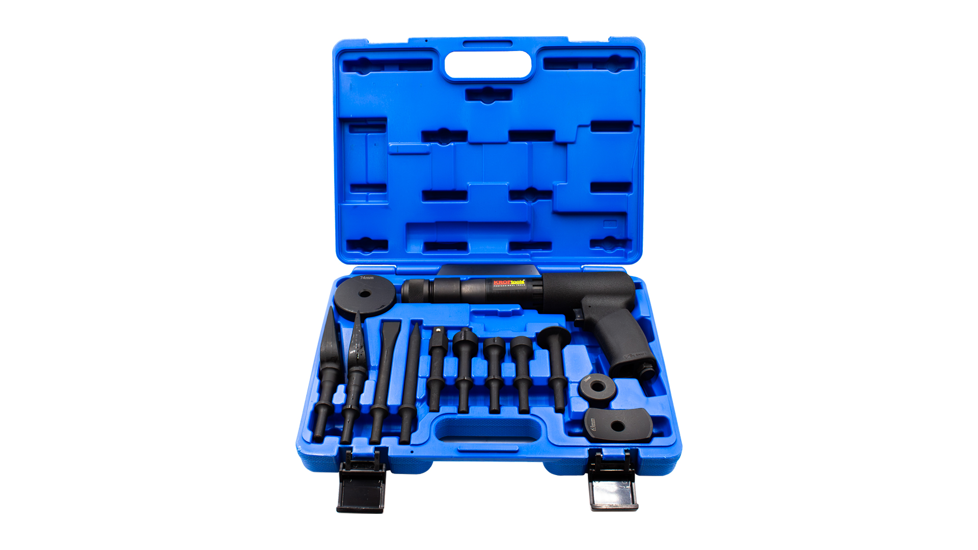 Kit Martelo Pneumático KROFTOOLS 13 Peças