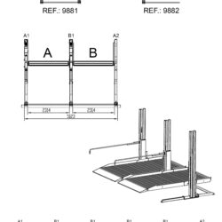 Elevador de Parqueamento Adicional KROFTOOLS 2,7 t 230 V 2160 mm - Image 2