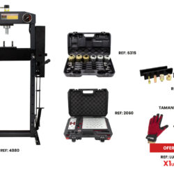 Kit prensa hidráulica KROFTOOLS 15T com acessórios
