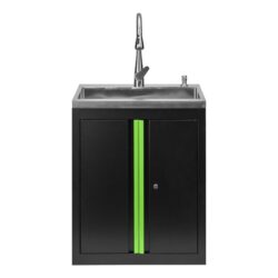 Armário com lava-loiça integrado JBM 680x500x935mm Inox