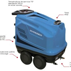 Lavadora de Alta Pressão Água Quente SCHNEIDER 230 V 150 bar 9 L/min - Image 2