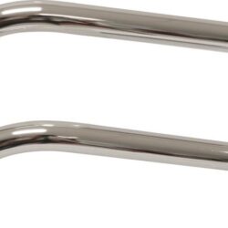 Tubo Curvo de Aspiração SCHNEIDER Ø37mm em Aço Cromado 2 Unidades