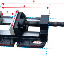 PRENSA PRISMATICA P/ ENGENHO FURAR 8" 200MM POWERED
