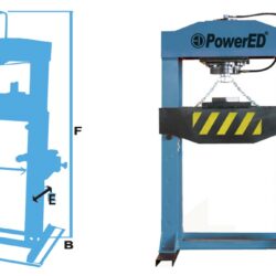 Prensa Hidráulica 100T Elétrica POWERED PESP100E 380V