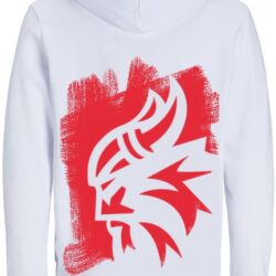Sweatshirt DRAKKAR Branca Unissexo Tamanho XS com Drakko Vermelho - Image 2
