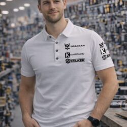 Polo DRAKKAR Branco Tamanho L Homem - Image 3