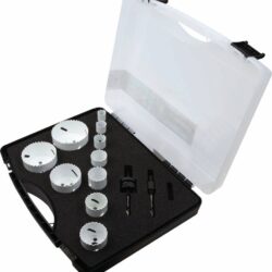 Jogo de Serras Craneanas Bimetal DIAGER 8% Cobalto 19-76mm - 12 Peças